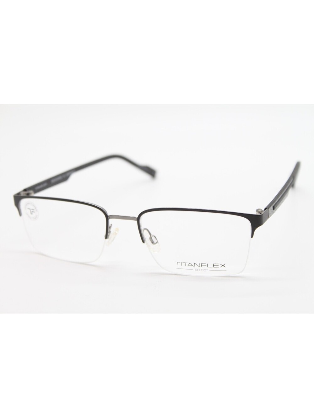 NEW TITANFLEX 827065 10/BLK BLACK AUTHENTIC EYEGLASSES 54-18